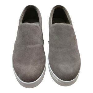 BLONDO Waterproof Beige Suede Slip On Grey Sneakers Women's Size 9